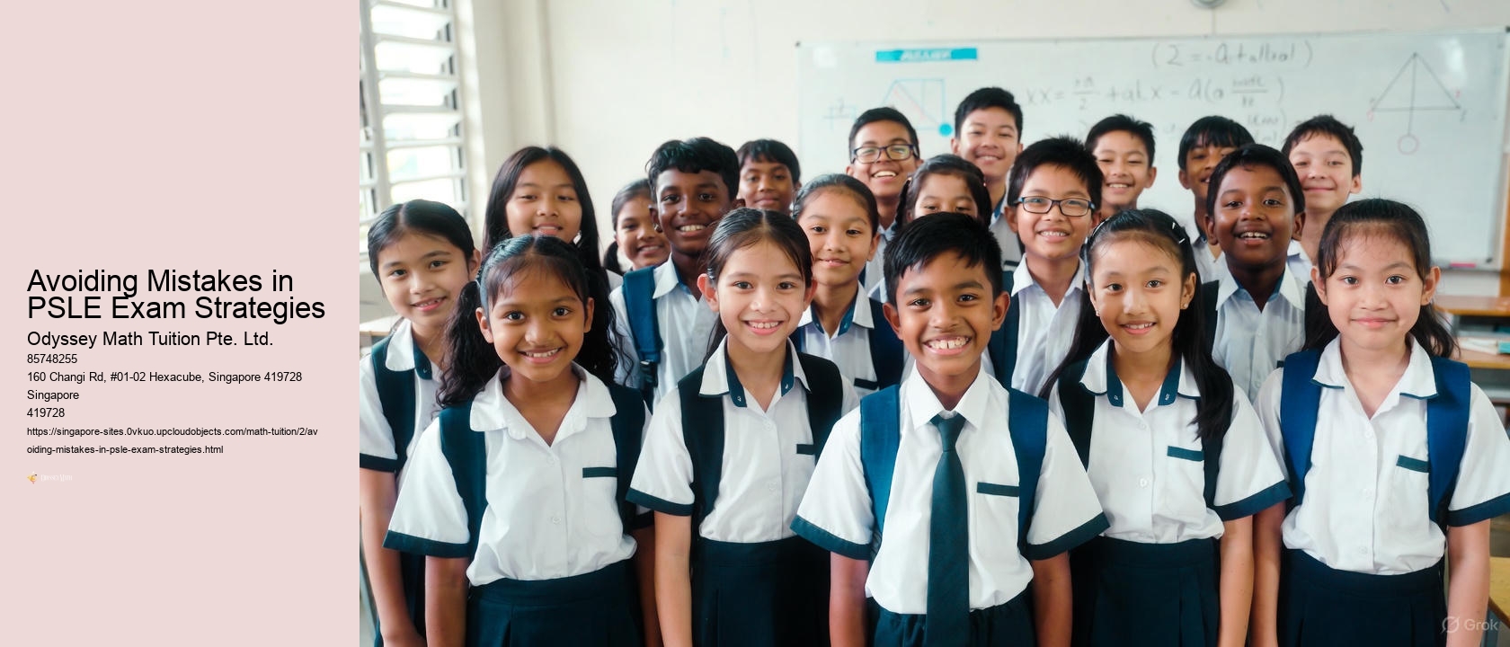 Avoiding Mistakes in PSLE Exam Strategies