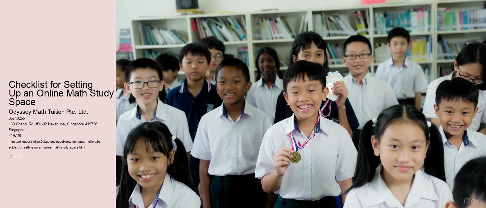 Checklist for Setting Up an Online Math Study Space