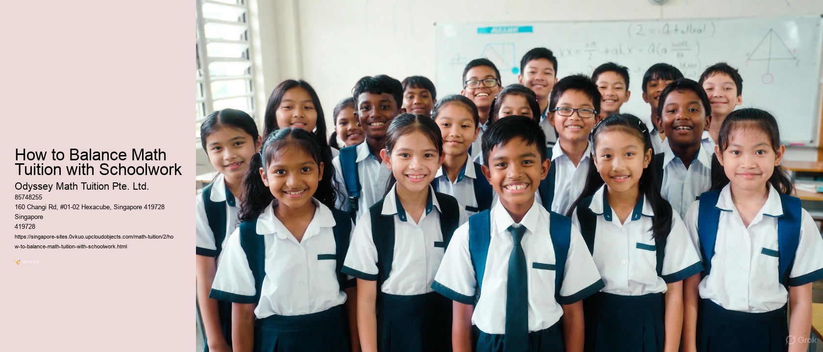 How to Balance Math Tuition with Schoolwork