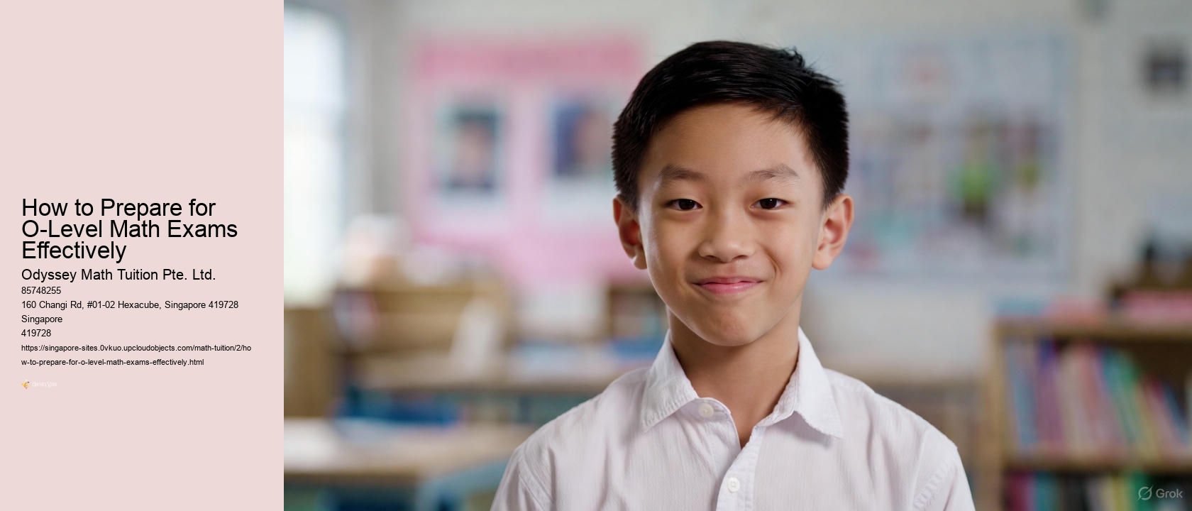 How to Prepare for O-Level Math Exams Effectively