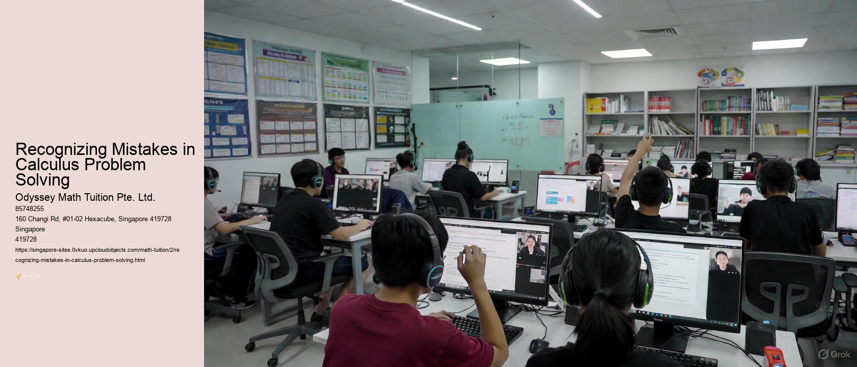 Recognizing Mistakes in Calculus Problem Solving