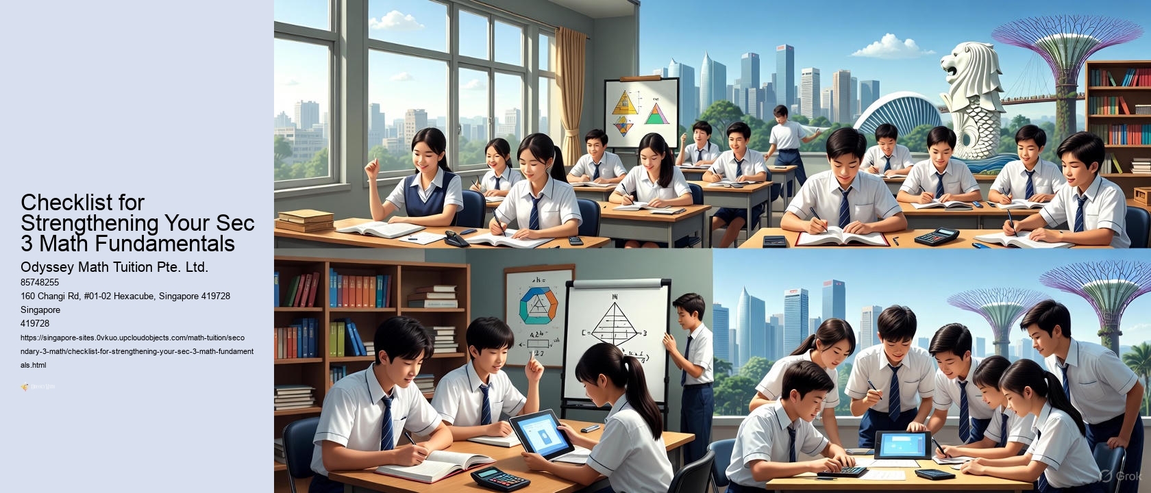 Checklist for Strengthening Your Sec 3 Math Fundamentals