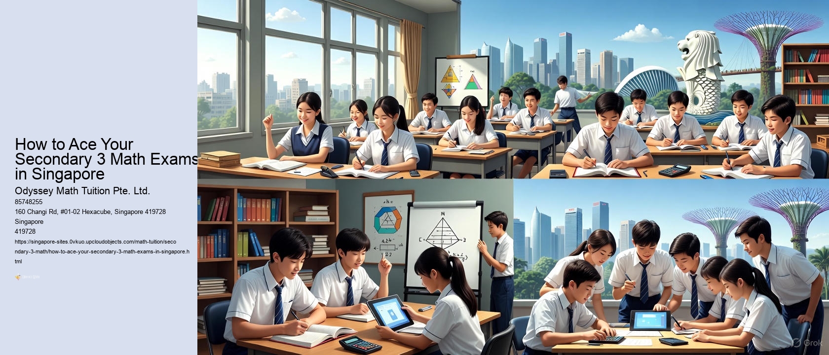 How to Ace Your Secondary 3 Math Exams in Singapore