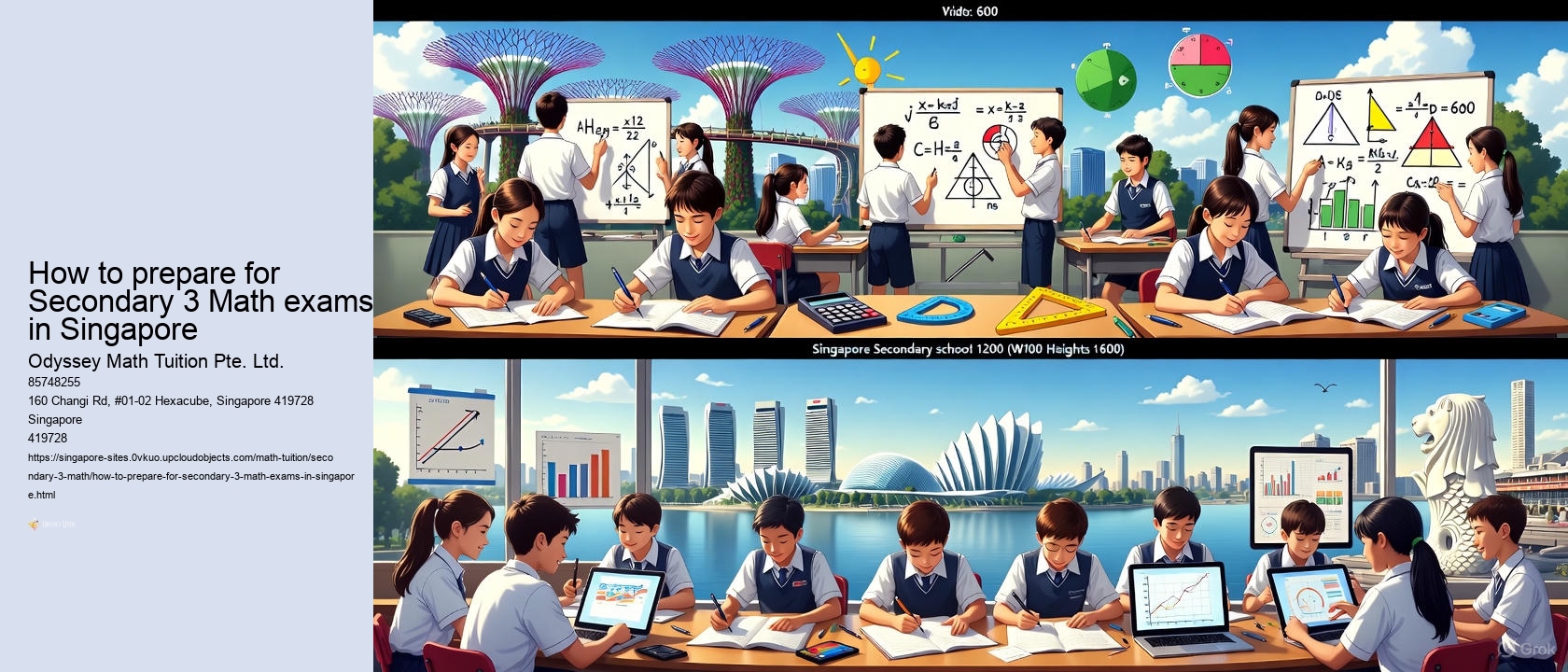 How to prepare for Secondary 3 Math exams in Singapore