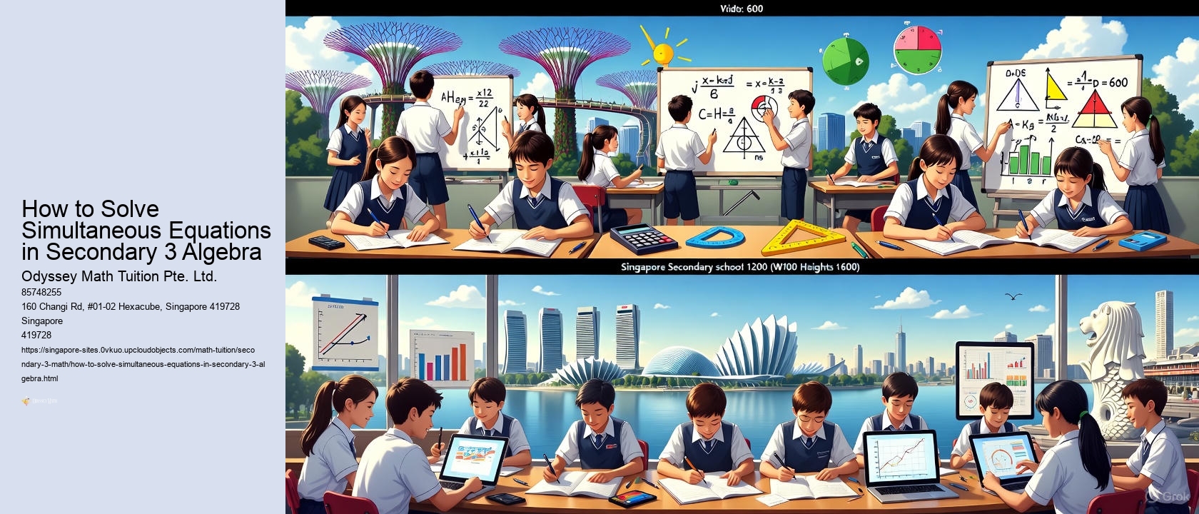 How to Solve Simultaneous Equations in Secondary 3 Algebra