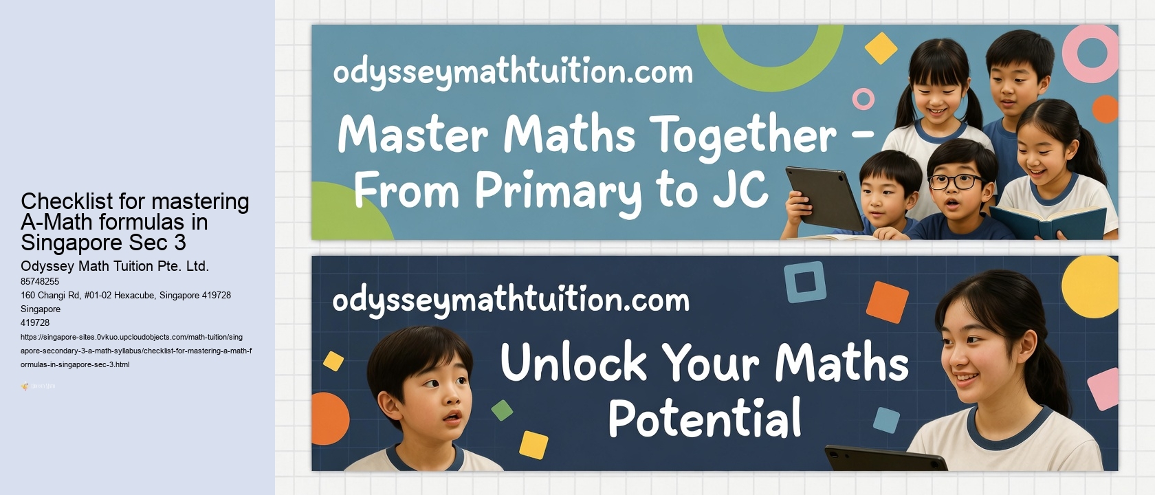 Checklist for Mastering Set Language and Notation in A-Math