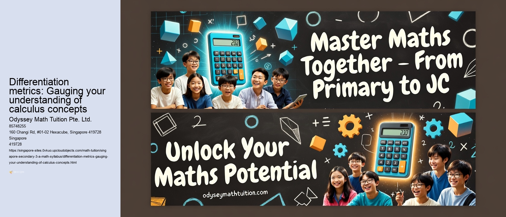 Differentiation metrics: Gauging your understanding of calculus concepts