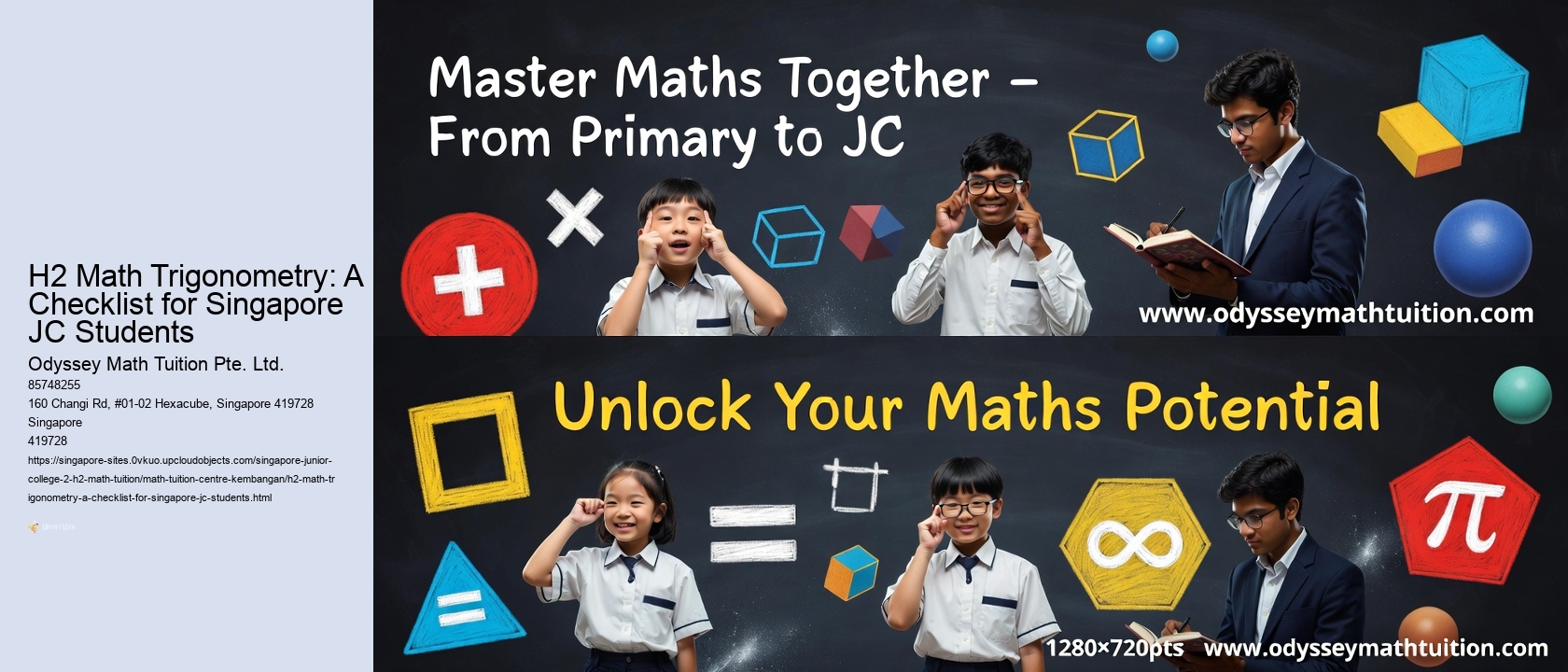 H2 Math Trigonometry: A Checklist for Singapore JC Students