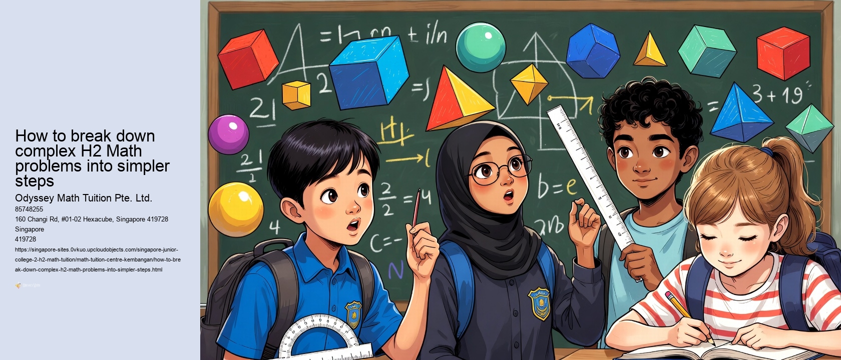 How to break down complex H2 Math problems into simpler steps