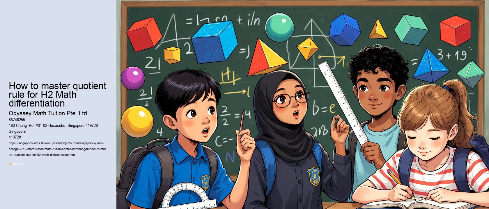 How to master quotient rule for H2 Math differentiation