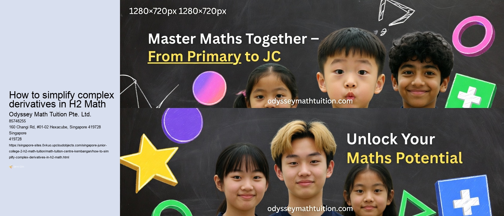 How to simplify complex derivatives in H2 Math